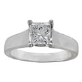 14k White Gold 1/2ct TDW Diamond Solitaire Ring (G-H, I1-I2)