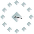 Diamond-shape Mirror and Clock Set (13 Pieces)