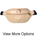 Assorted Colors Leather Fanny Packs