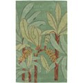 Hand-tufted Green Orchard Wool Rug (5' x 8')