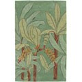 Hand-tufted Green Orchard Wool Rug (8' x 11')