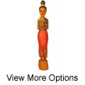 Hand-carved Sawasdee Lady Wood Statue