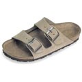 Betula Boogie Taupe Suede 2-strap Sandals