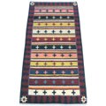 Hand-knotted Stripes Rug (2'6 x 5')