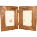 Teak Wood 4x6-inch Double Picture Frame