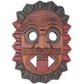 Sun God Tribal Mask Wall Hanging