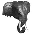 Handcarved Elephant Head Wall Hanging