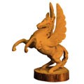 Flying Pegasus Driftwood Statue