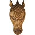 Zebra Tribal Mask Wall Hanging