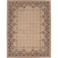 Hand-tufted Seine Aubusson Beige Wool Rug (8' x 10'6)