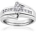 14k Gold 5/8ct TDW Marquise Diamond Bridal Ring Set