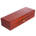 Burl Inlay Six-watch Oak Collection Box