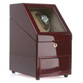 Burgundy Two-watch Winder/ 11-watch Collection Box
