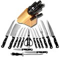 Slitzer 15-piece Cutlery Set in Wood Block