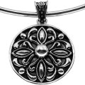 Sterling Silver Pre-Hispanic Medallion Necklace (Mexico)