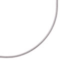 14k White Gold 1 mm 16-inch Snake Necklace