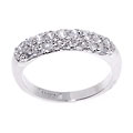 Sterling Silver Pave-set CZ Ring