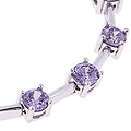 Sterling Silver Colored CZ Bracelet