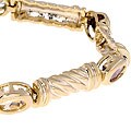 18-kt. Gold over Silver Multi Gemstone Bracelet