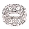 Sterling Silver Vintage Eternity CZ Ring