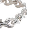 Sterling Silver Shiny Casted Y-link Bracelet