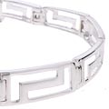 Sterling Silver Graduated Greek Key Link Bracelet