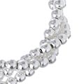 Sterling Silver Three-strand Bead Necklace