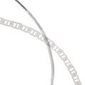 Sterling Silver Flat Link and Snake Anklet Set