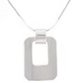 Sterling Silver Rectangle Pendant