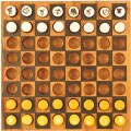 Handcrafted Travel Chess/Checkers Game