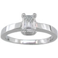 14k White Gold 3/4ct TDW Diamond Solitaire Ring (H-I, SI1)
