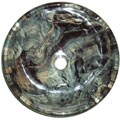 Fontaine Marbled MICA Vessel Sink w/ Drain Assembly