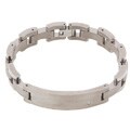Titanium and Diamond 8 inch 12 mm Men's Bracelet