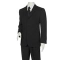 Adesso Uomo Men's Solid Black Suit