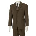 Adesso Uomo Men's Solid Rust/ Copper Suit