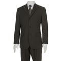 Adesso Uomo Men's Solid Olive Suit