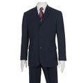 Adesso Uomo Men's Solid Medium Blue Suit