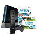 Nintendo Wii System Black Bundle with Wii MotionPlus and Wii Sports Resort- By Nintendo of America