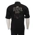 FINAL SALE Straight Faded Men's Button-front Shirt with Foil Lettering