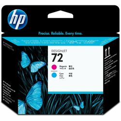 HP No. 72 Magenta and Cyan Printhead