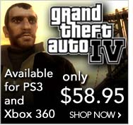 Get your copy of Grand theft auto 4 available now, xbox 360 and ps3