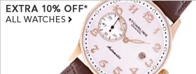 10% OFF ALL WATCHES*