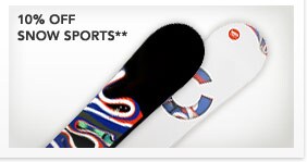 10% OFF SNOW SPORTS**