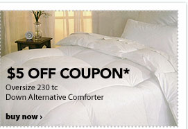 $5 OFF COUPON* - Oversize 230 Thread Count Down Alternative Comforter - [SHOP NOW]