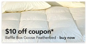$10 OFF COUPON* Baffle Box Goose Featherbed - [SHOP NOW]