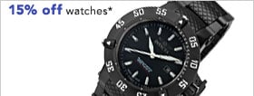 15% OFF WATCHES* - SHOP NOW