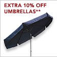 EXTRA 10% OFF UMBRELLAS & STAND** - SHOP NOW