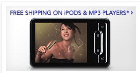 FREE SHIPPING ON MP3 PLAYERS & iPODS* - SHOP NOW