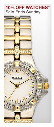 10% OFF WATCHES* - Shop Now