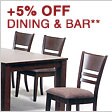 Additional 5% OFF Dining & Bar** - Shop Now